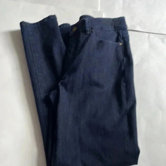 Soft surroundings dark blue denim pull up jeans size XS - Picture 4 of 4